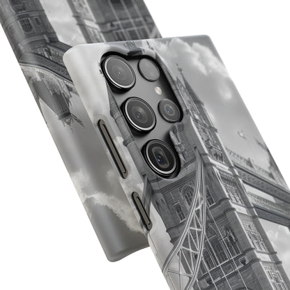 Tower Bridge Monochrome Architecture Study Samsung S23 - Slim Phone Case