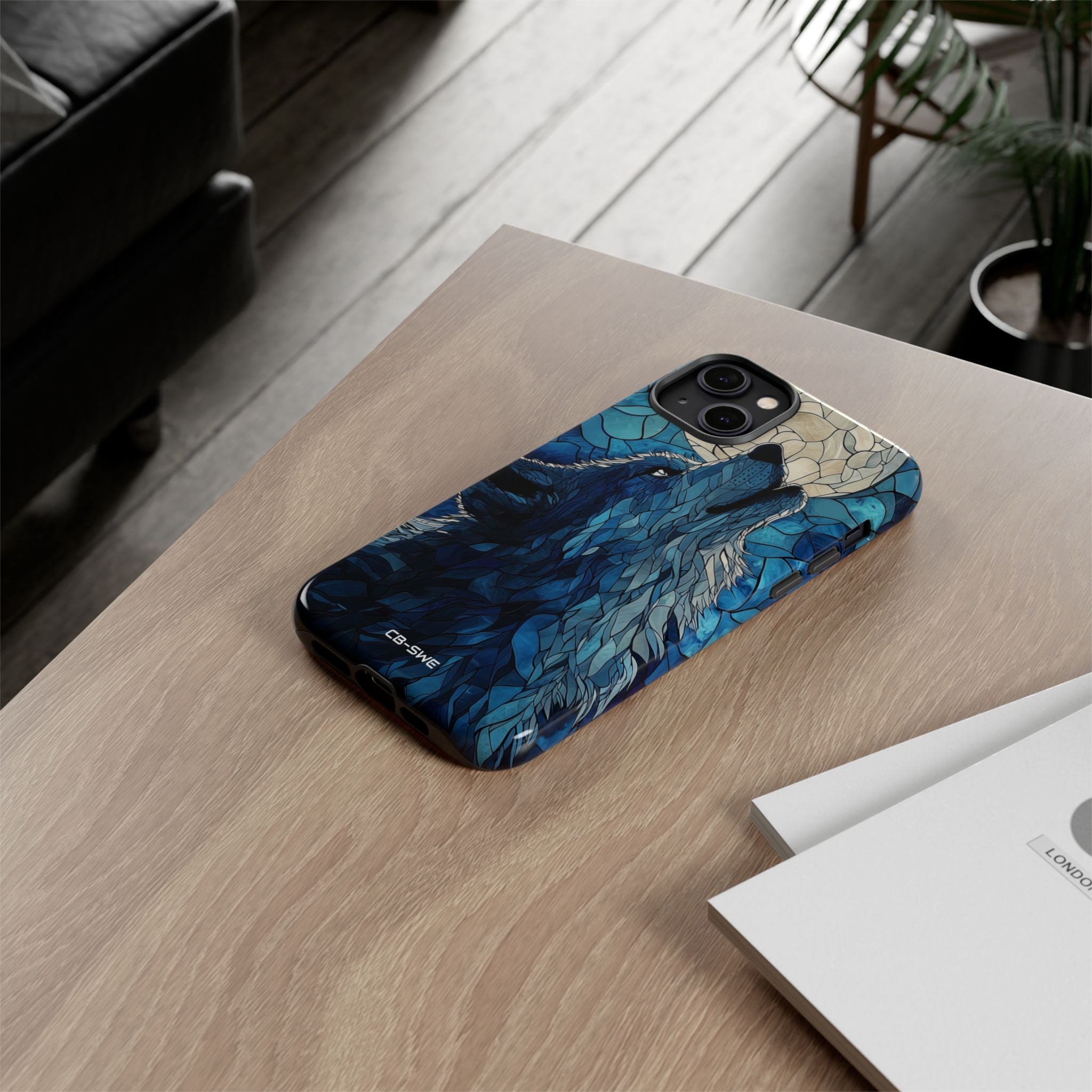 Wolf Howls Moonlight - iPhone Case