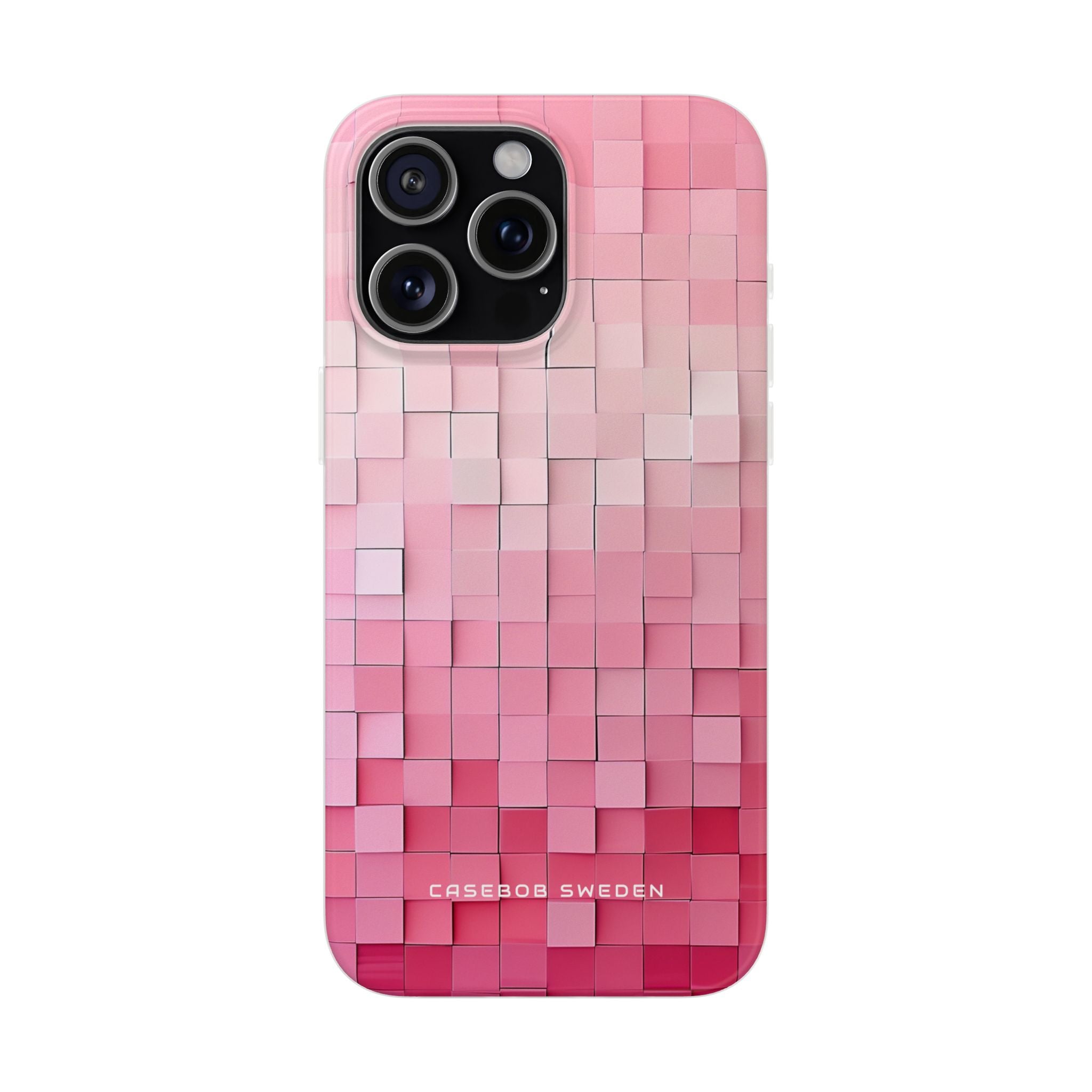 Gradient Pink Mosaic iPhone 15 - Flexi Phone Case