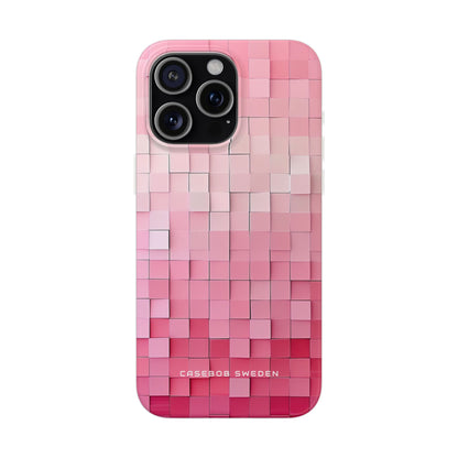 Gradient Pink Mosaic iPhone 15 - Flexi Phone Case