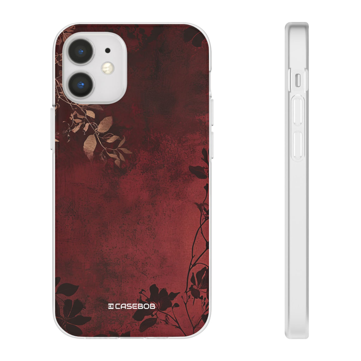 Pantone Marsala Design | Handyhülle für iPhone (Flexible Hülle) 