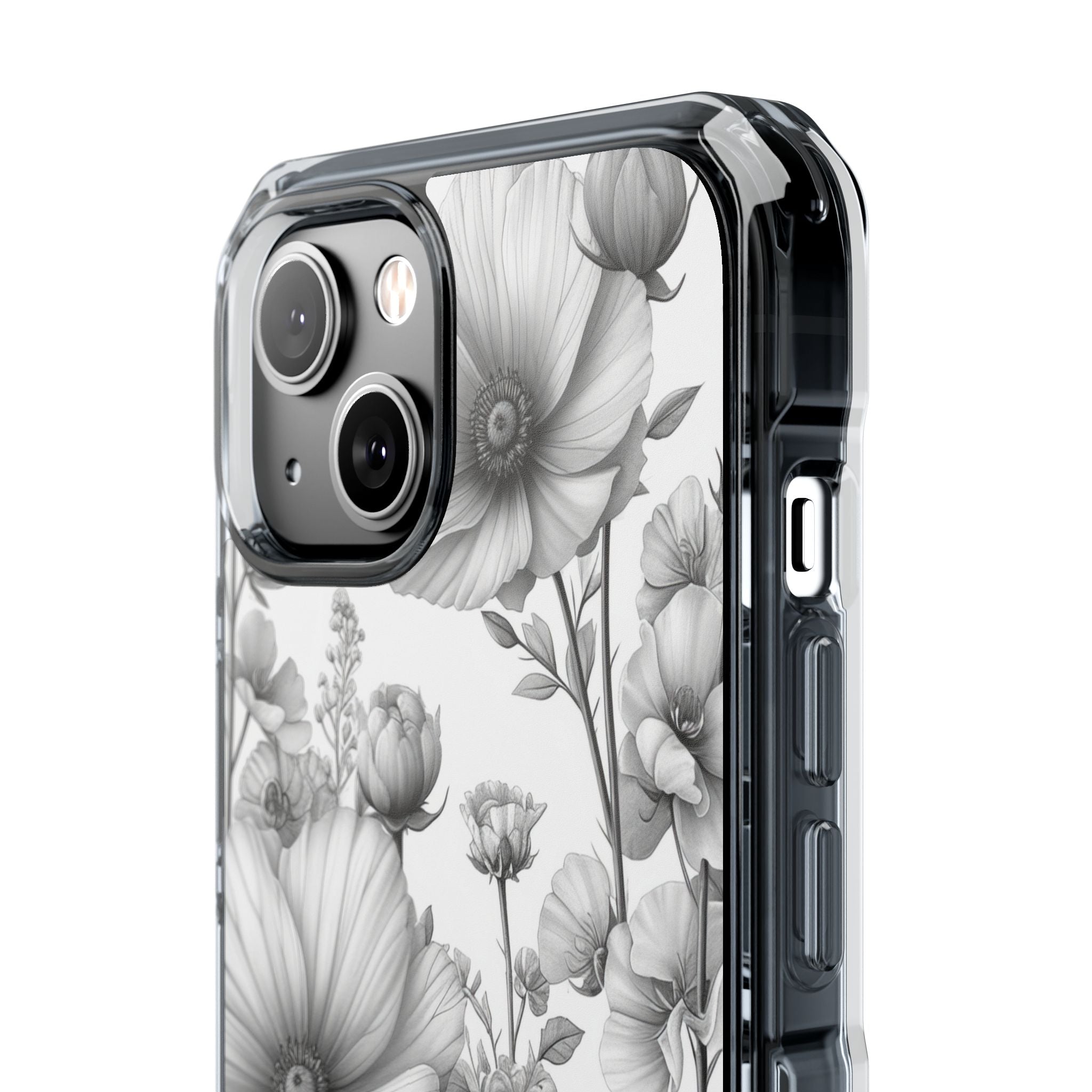 Monochrome Flora - Phone Case for iPhone