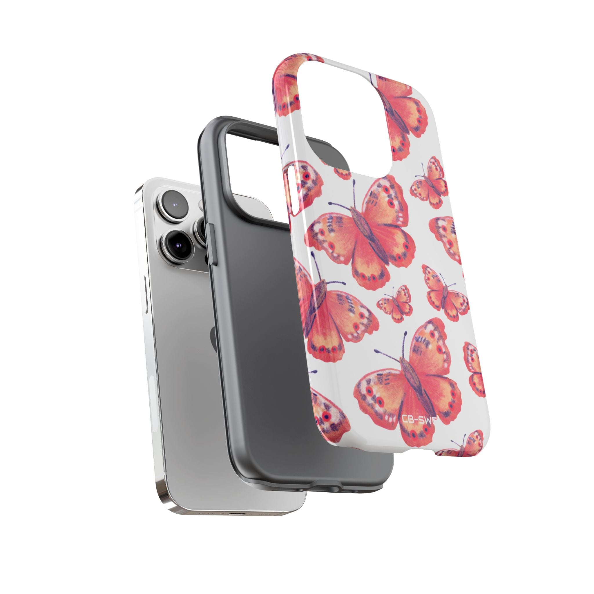 Vibrant Butterfly Dance - iPhone Case