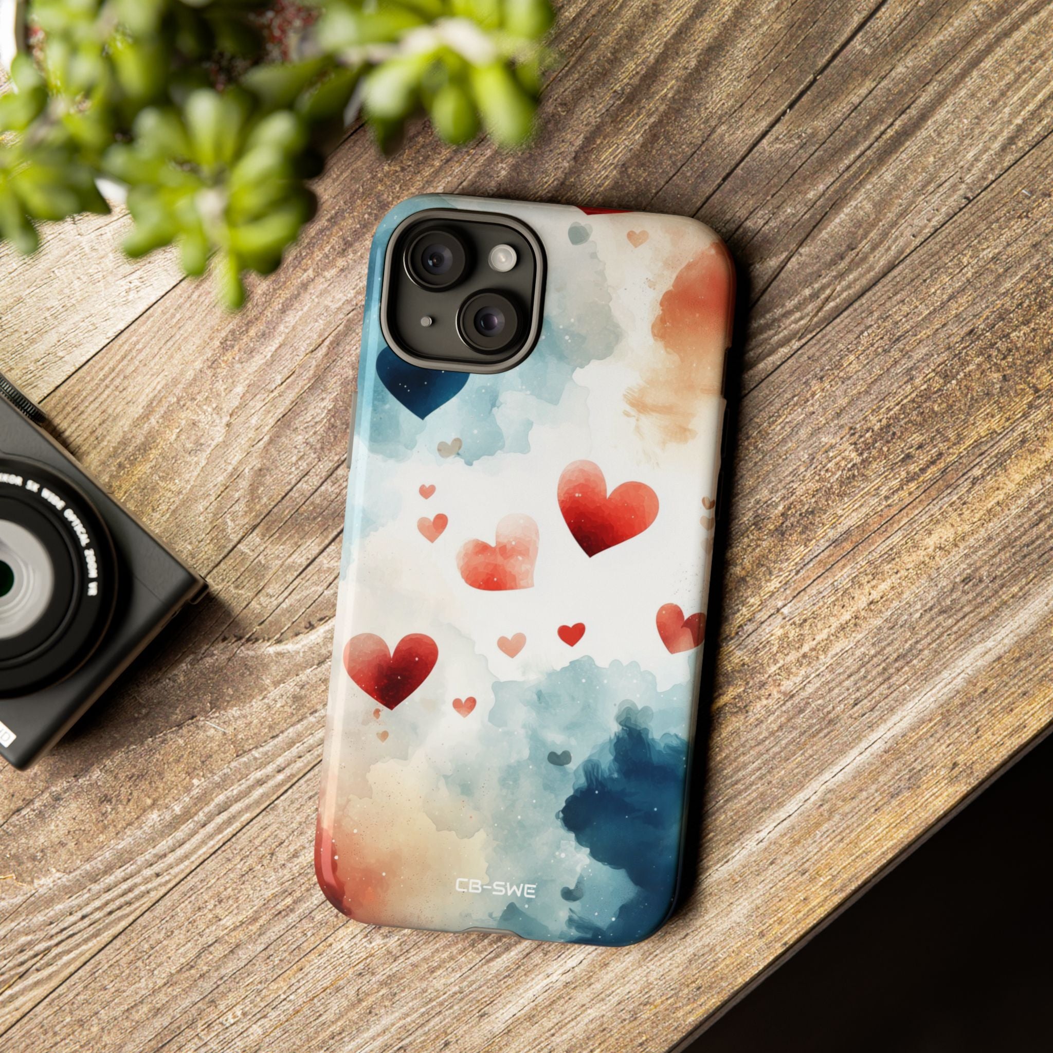Floating Hearts Dance - iPhone Case