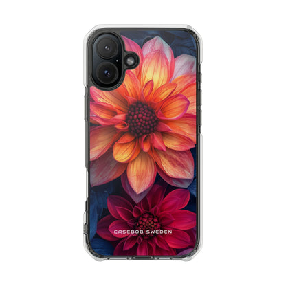 Fiery Bloom Harmony iPhone 16 - Clear Impact Phone Case