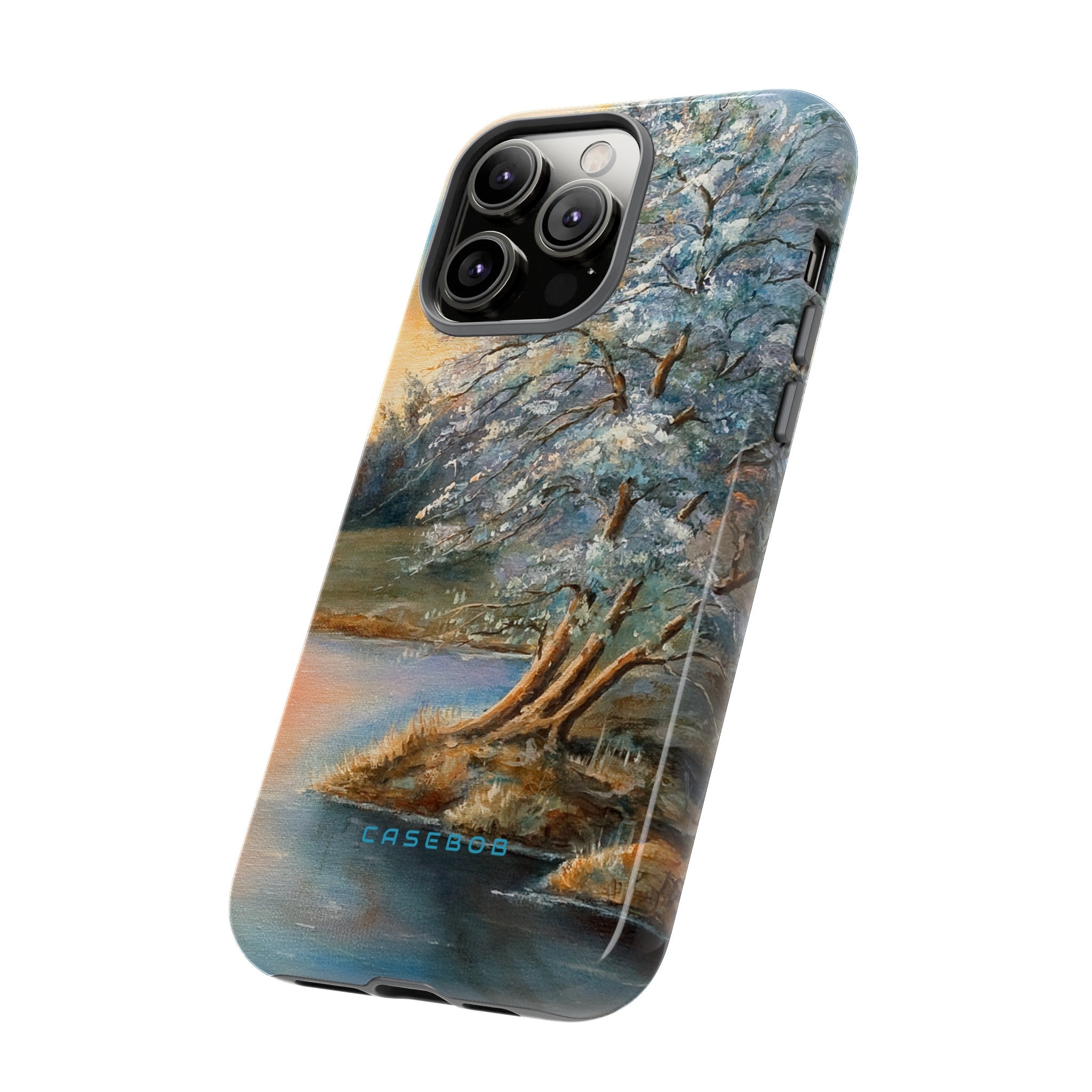 Winterday lake - Protective Phone Case