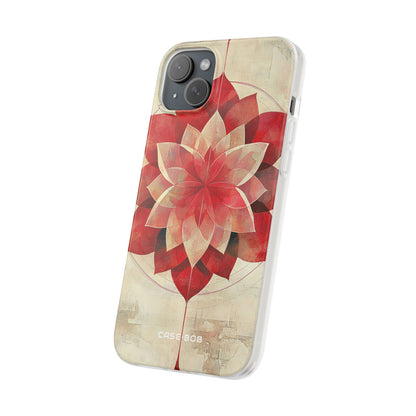 Crimson Bloom iPhone 15 Plus Case - Soft