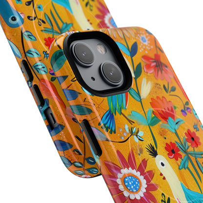 Whimsical Birds Garden iPhone 14 - Tough+