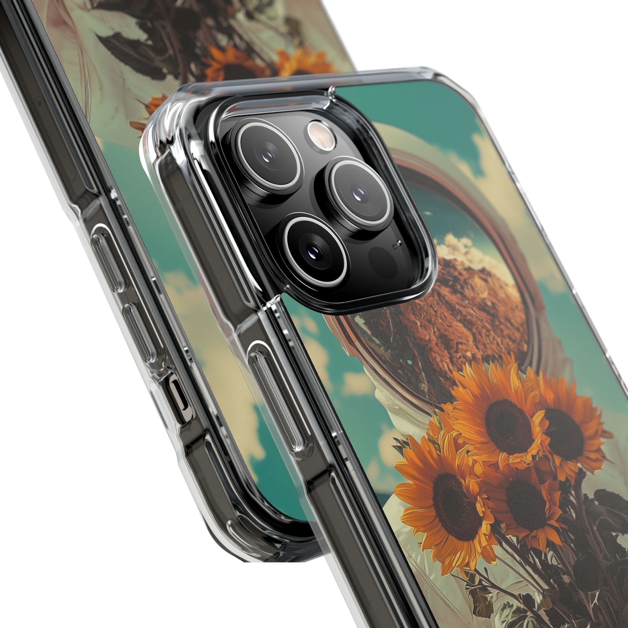 Sunflower Astronaut iPhone 14 Pro Max Case - Impact