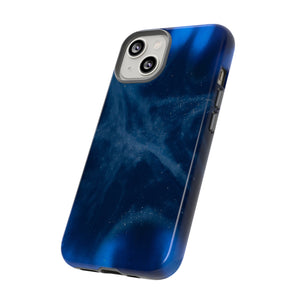 Blue Space Ink Art iPhone Case (Protective) Phone Case