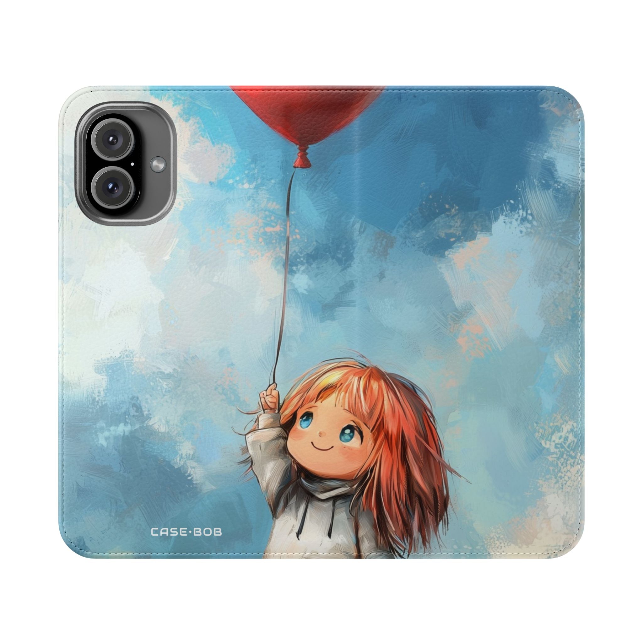 Heart Balloon Glow - iPhone 16 Plus Case - Wallet