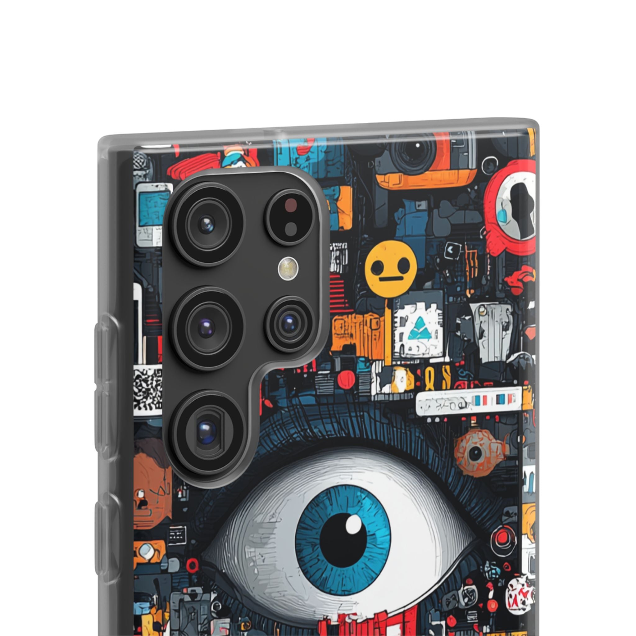 Digital Eye Blue Samsung S22 Ultra Case - Soft