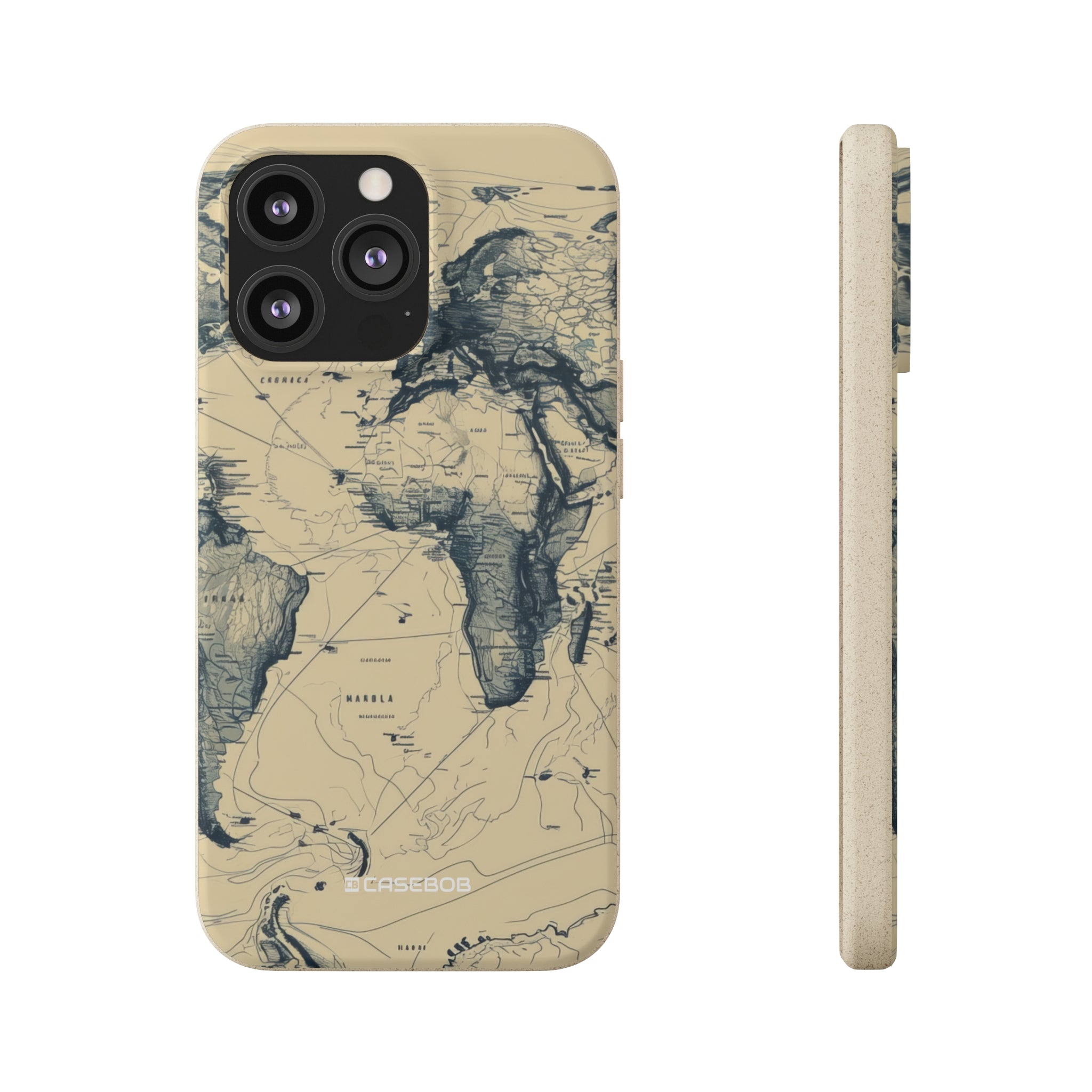 Vintage World Map | Biodegradable Phone Case