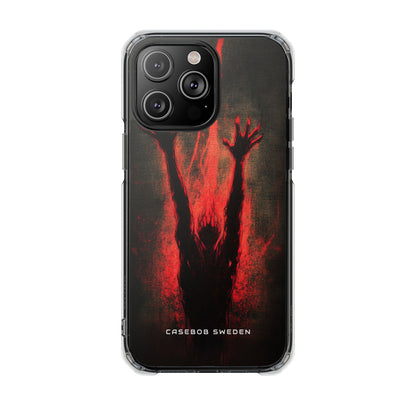 Gothic Crimson Ascension iPhone 14 - Clear Impact Phone Case