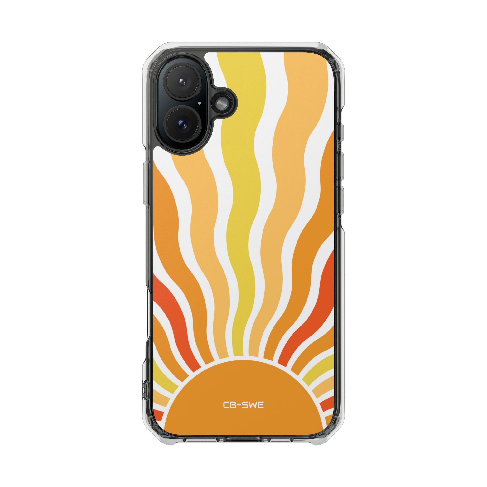 Retro Sunshine Waves iPhone Case - Impact