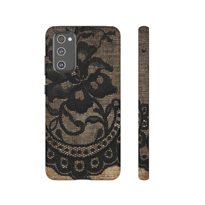 Broomrose Gothic Flower - Protective Phone Case