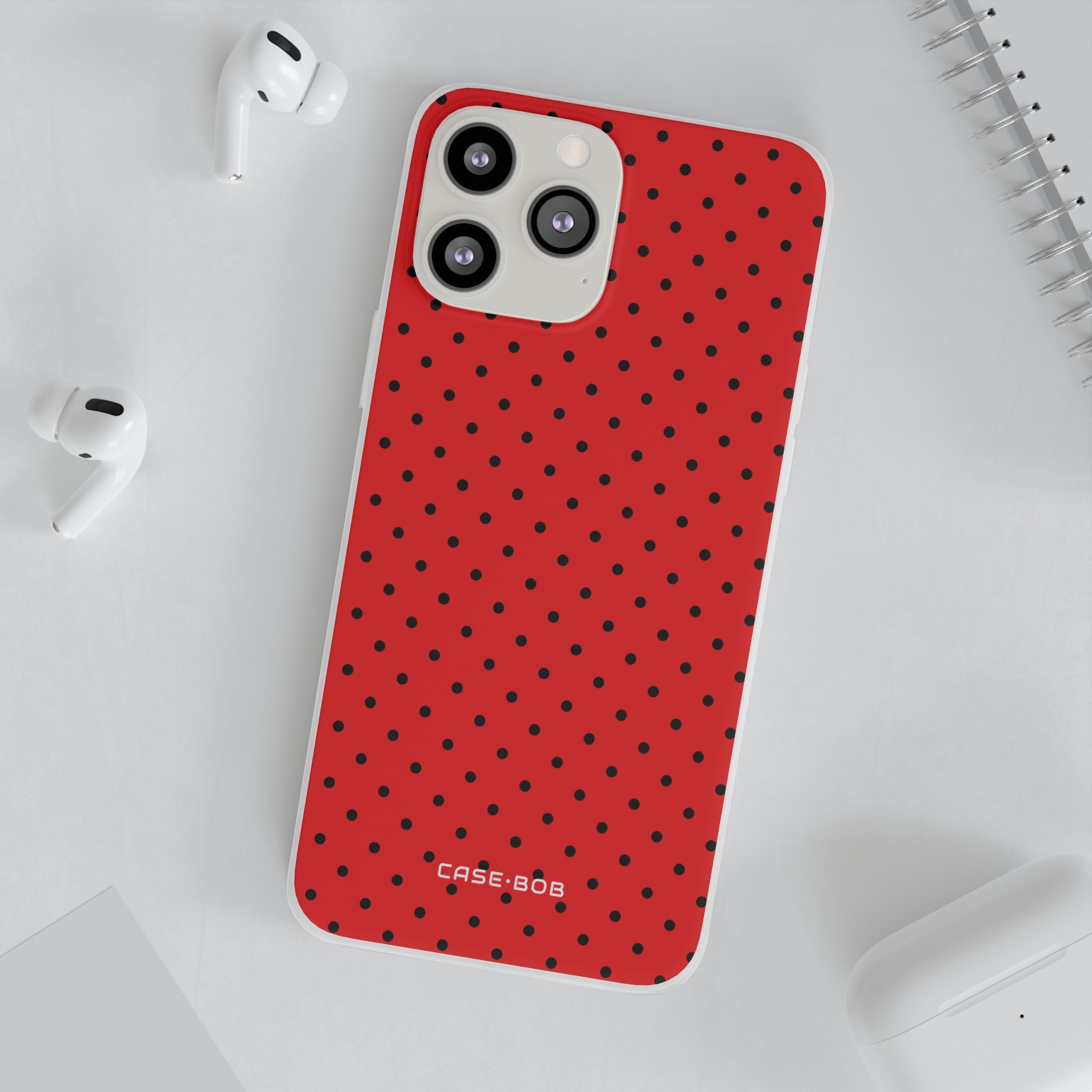 Crimson Dot Matrix iPhone 13 Pro Max - Soft