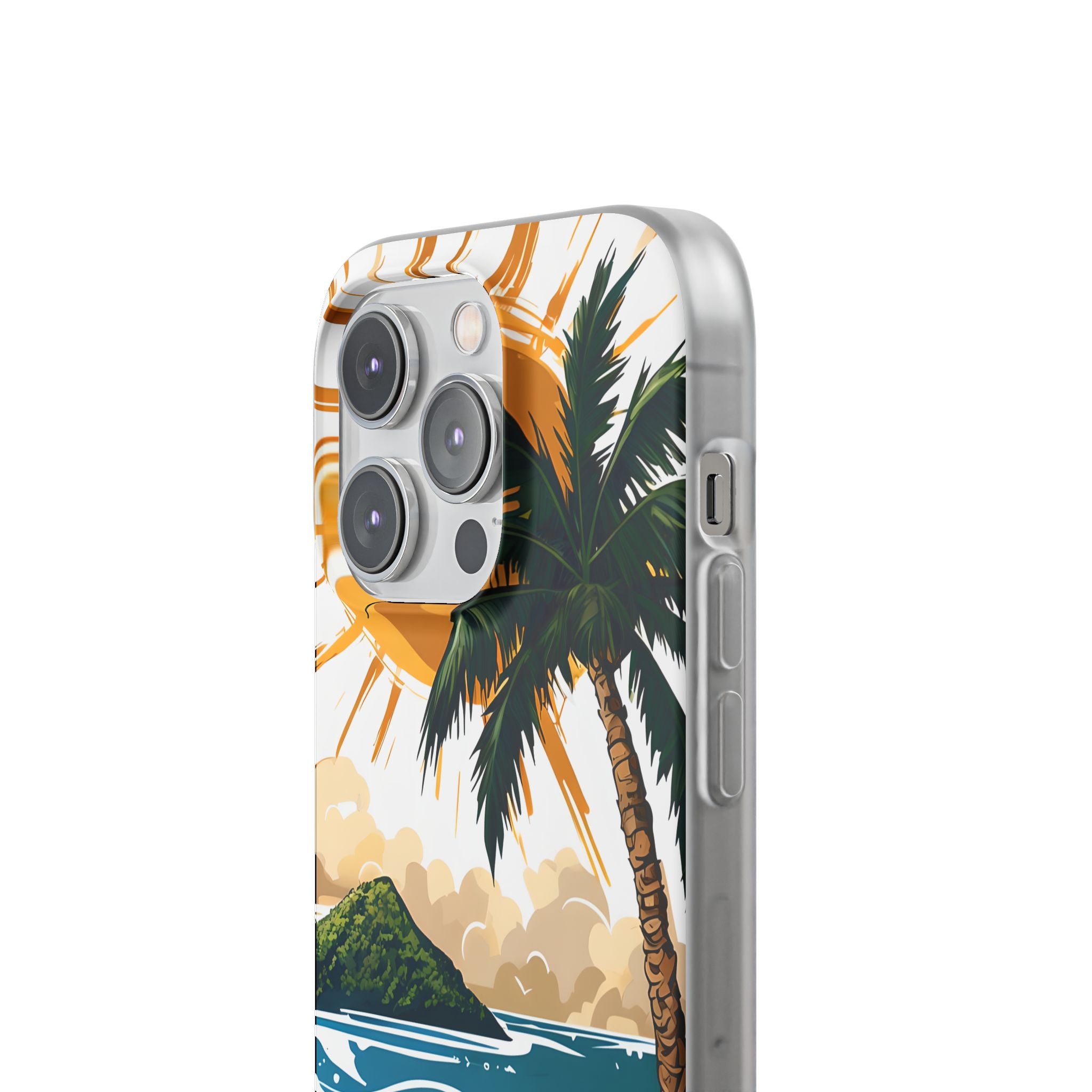 Sunny Palm Breeze iPhone 14 Pro Case - Soft