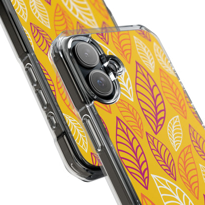 Vibrant Leaf Symphony iPhone Case - Impact