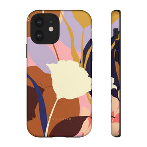 Summer Flower Silhouette iPhone case (Protective) - Protective Phone Case