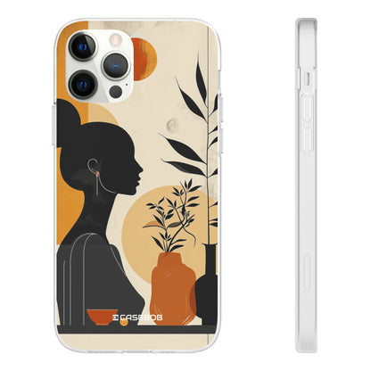 Modern Silhouette Tranquility | Flexible Phone Case for iPhone