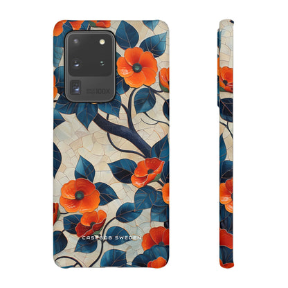 Orange Blossoms Mosaic Harmony Samsung S20 - Slim Phone Case