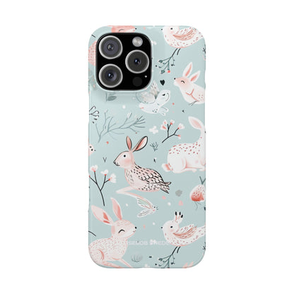 Whimsical Bunny Blossom - Slim iPhone 16 Phone Case