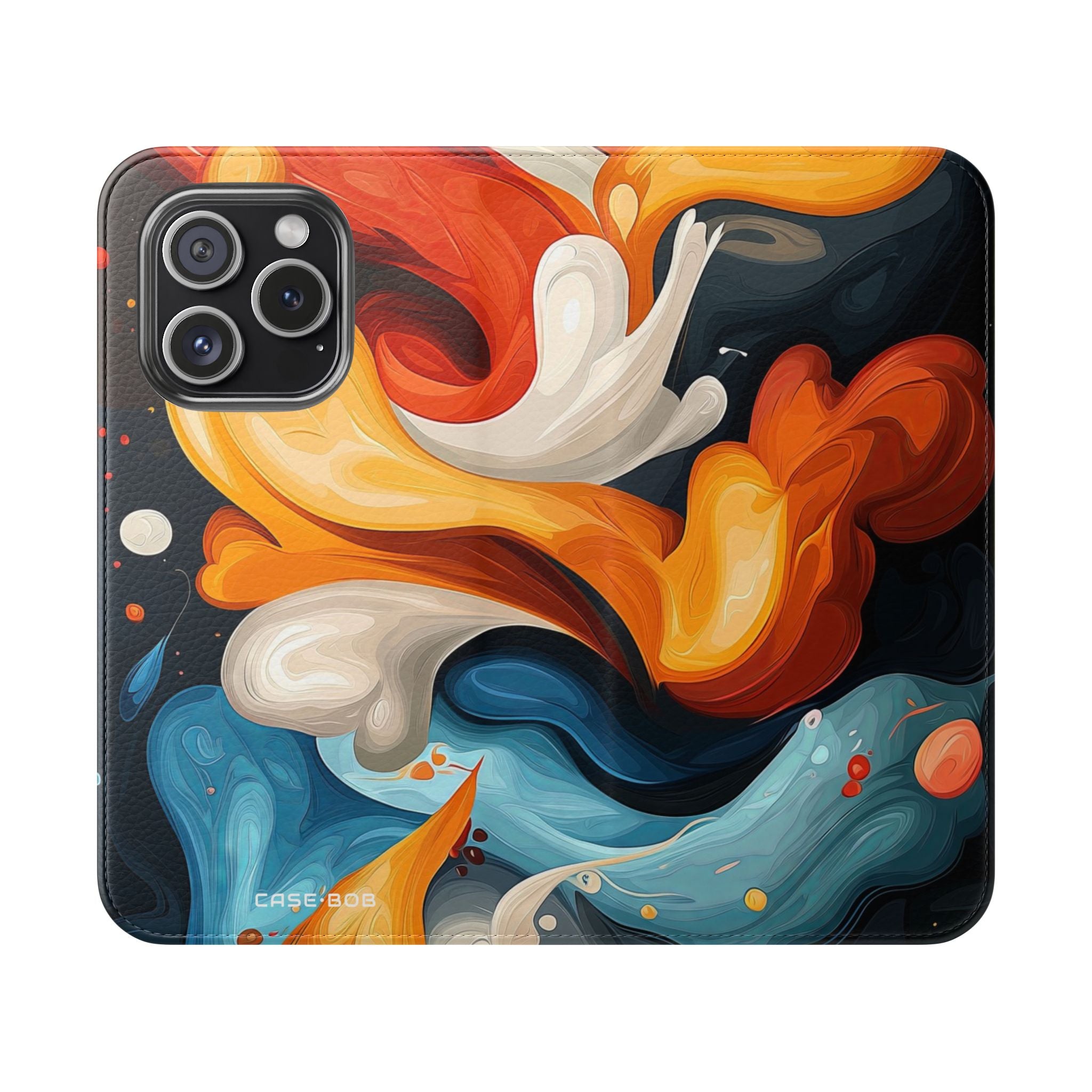 Fiery Swirl - iPhone 15 Pro Case - Wallet