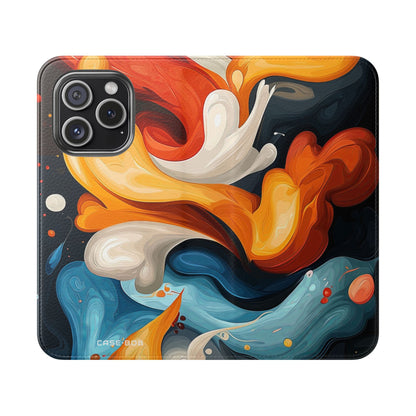 Fiery Swirl - iPhone 15 Pro Case - Wallet
