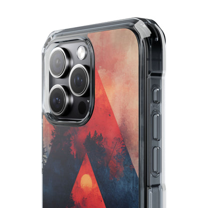 Red Sky Serenity - Clear Impact iPhone 15 Phone Case