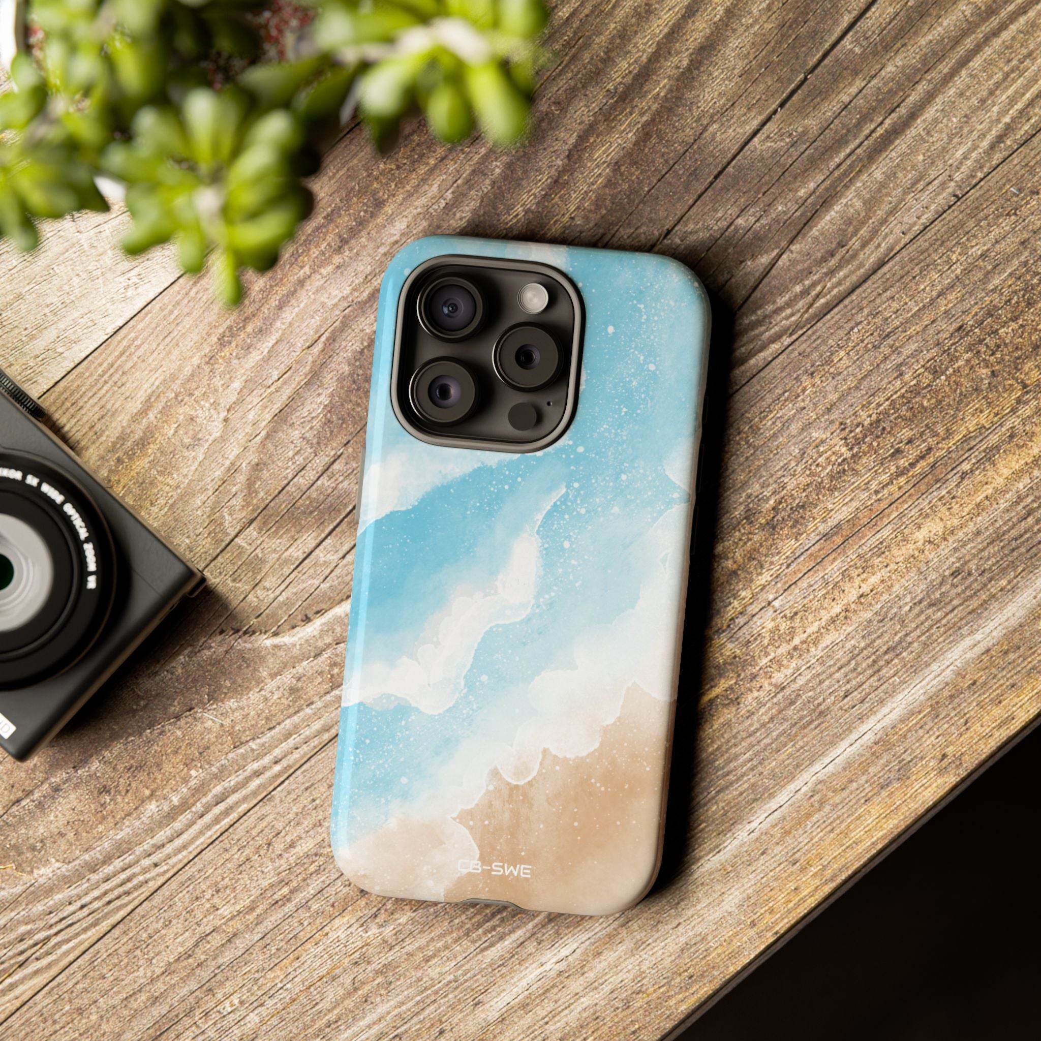 Serene Coastal Whispers - iPhone Case