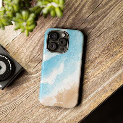 Serene Coastal Whispers - iPhone Case