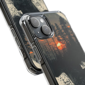 Tranquil Silhouette - Phone Case for iPhone (Clear Impact - Magnetic)