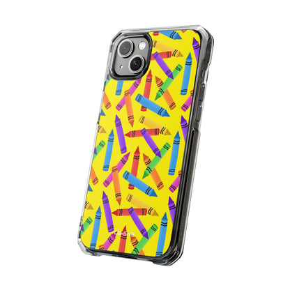 Crayons Scatter Playfully iPhone Case - Impact