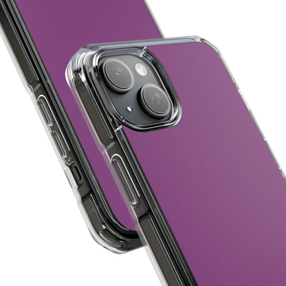 Plum Purple - Clear Impact iPhone 15 Phone Case