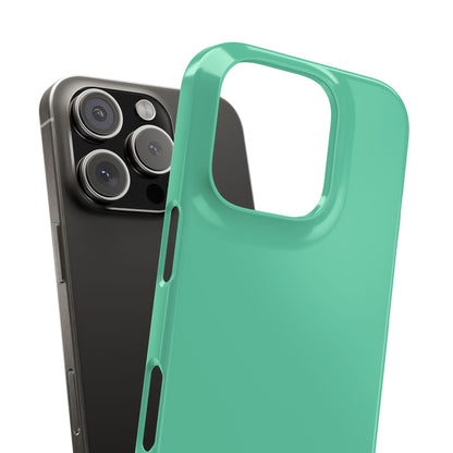 Medium Aquamarine iPhone 16 - Slim Phone Case