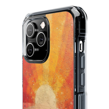 Sunburst Energy - Clear Impact iPhone 14 Phone Case