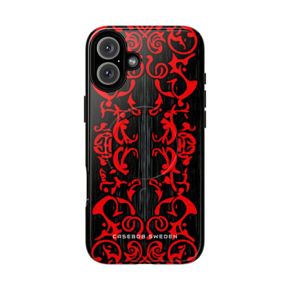 Gothic Crimson Symmetry iPhone 16  Tough+ Phone Case