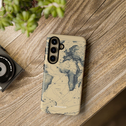 Vintage Cartographic Exploration Map - For Samsung S24