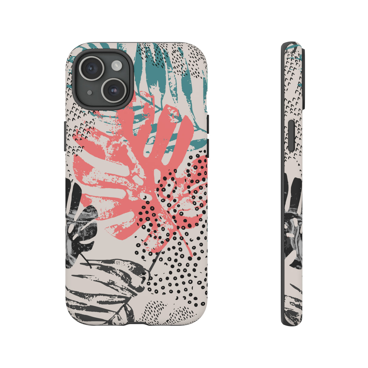 Rough Grunge Tropical - Protective Phone Case