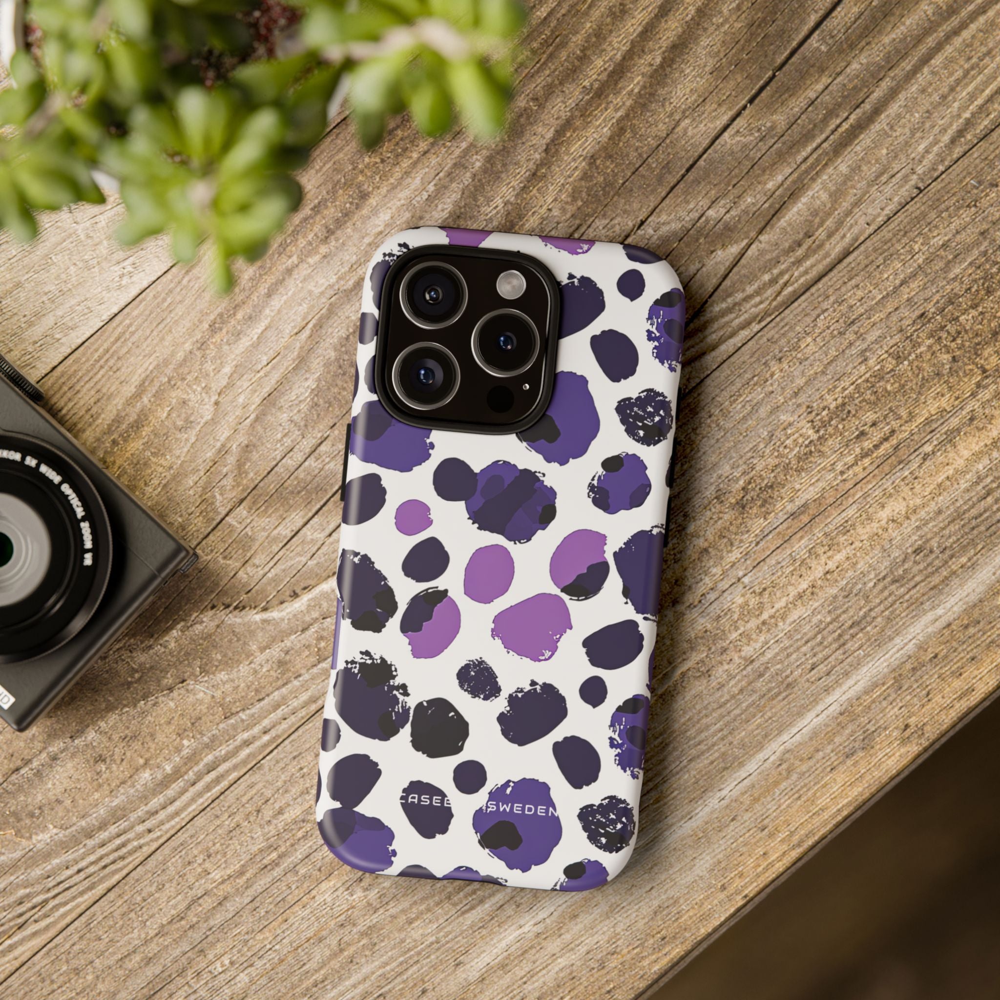 Purple Inkblots iPhone 16 - Tough Phone Case