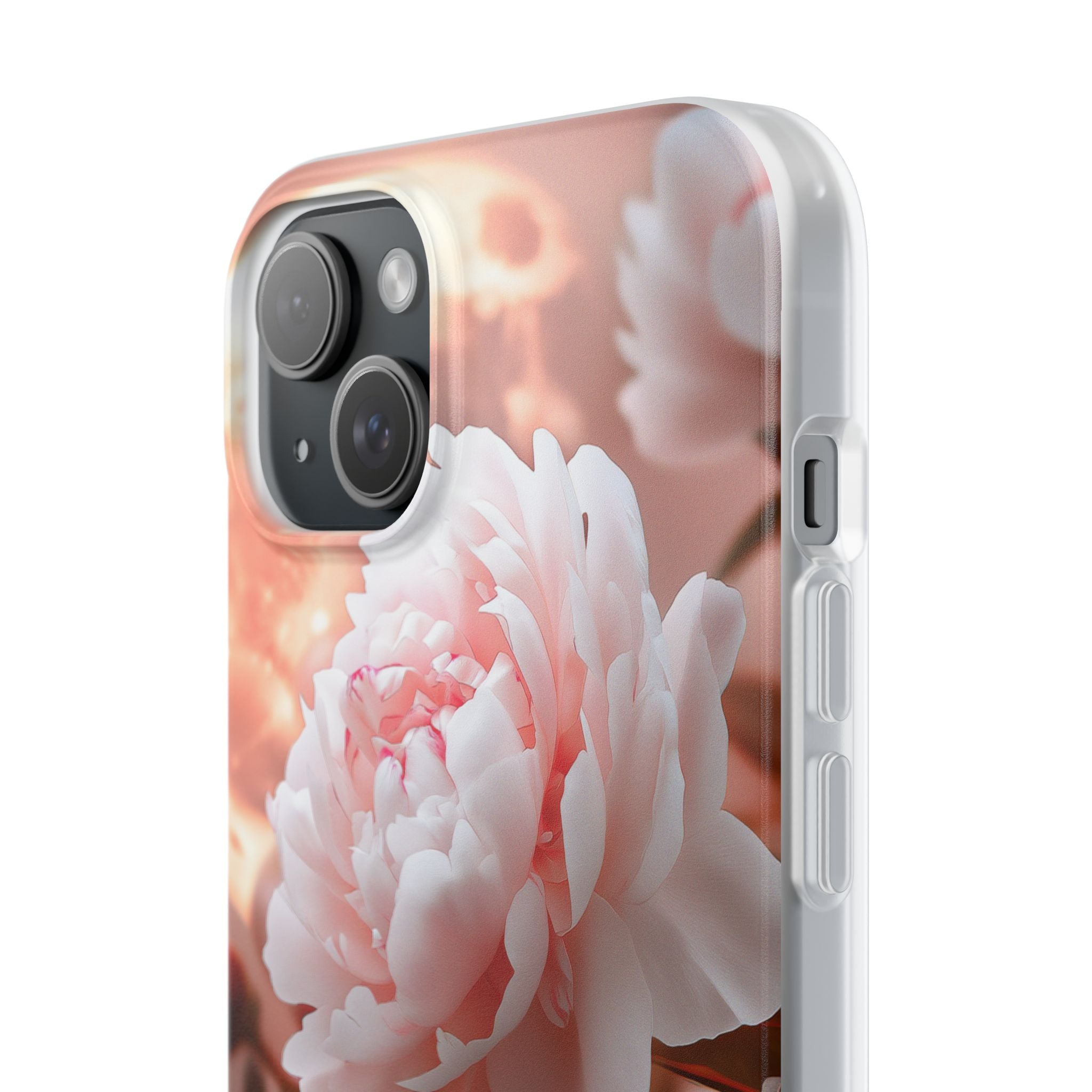 Peony Moonlight iPhone 15 Plus Case - Soft