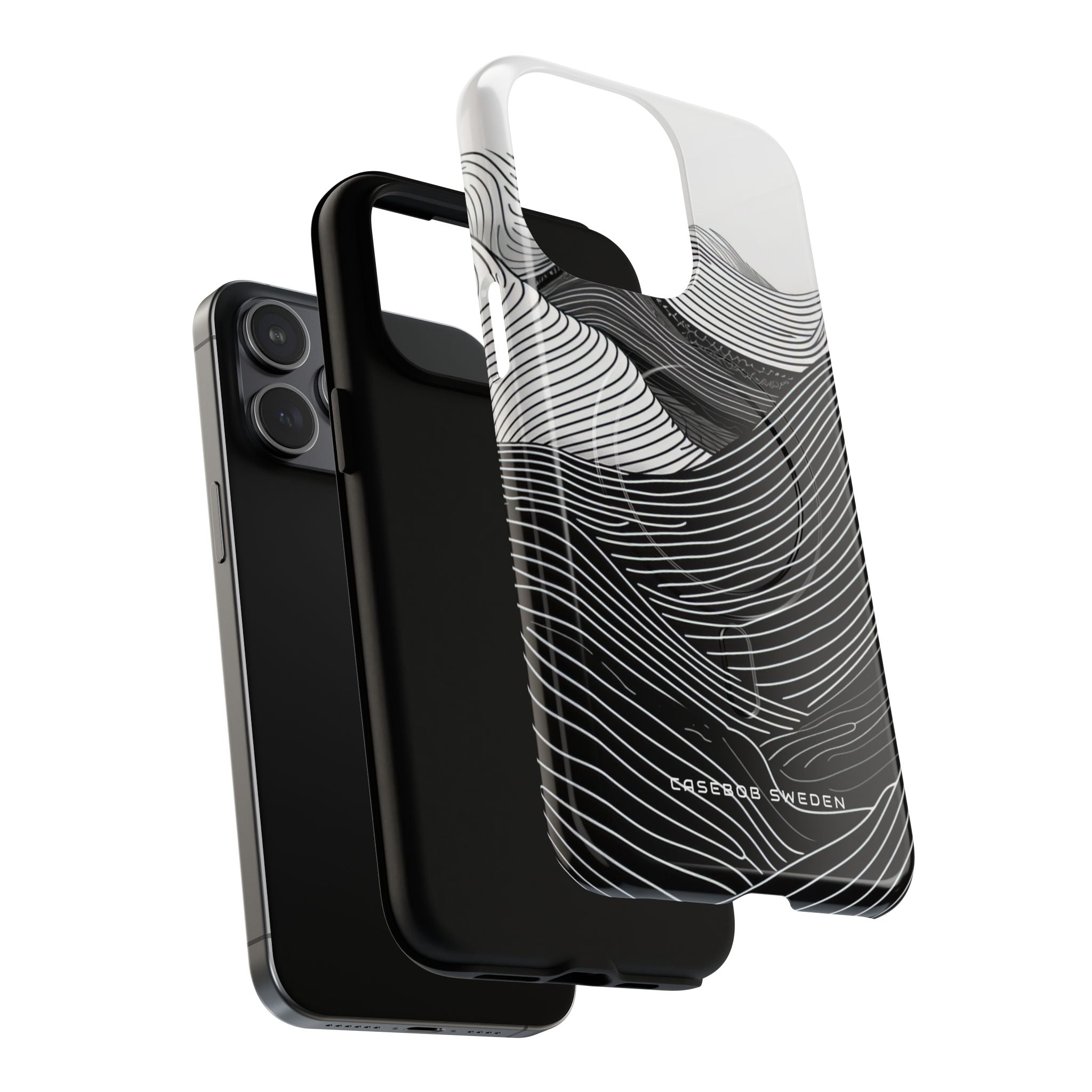 Undulating Horizon Waves iPhone 15 | Tough+ Phone Case