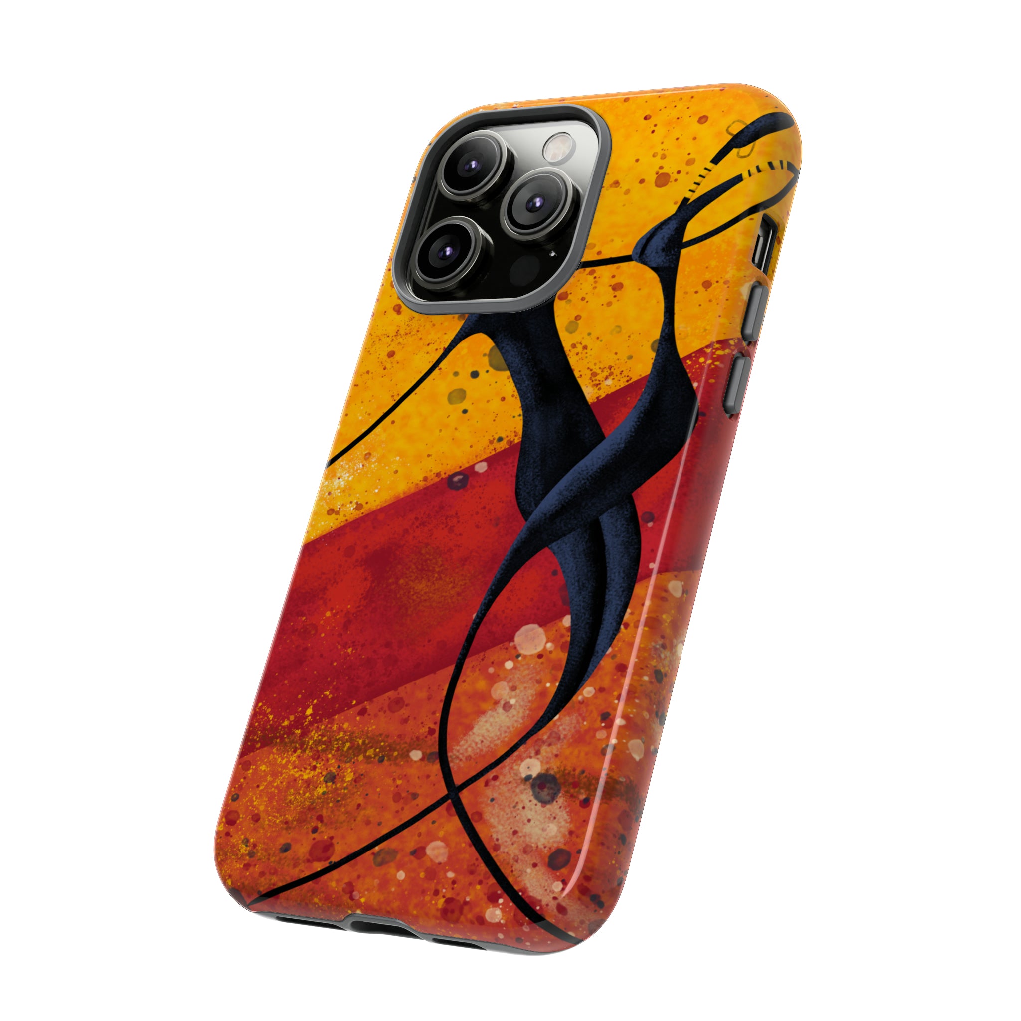 Oil painting - African couple dance - Protective Phone Case