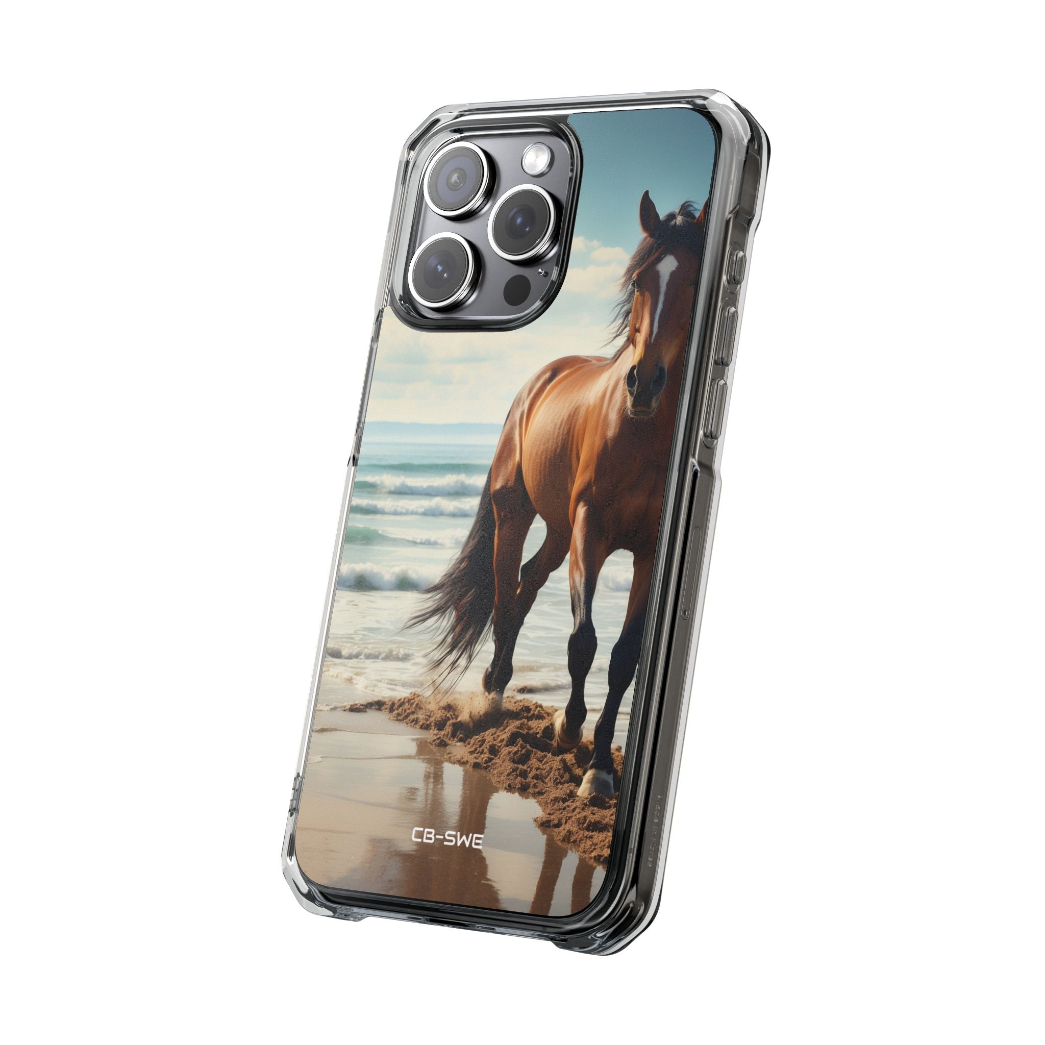 Horse Gallops Shoreline iPhone Case - Impact