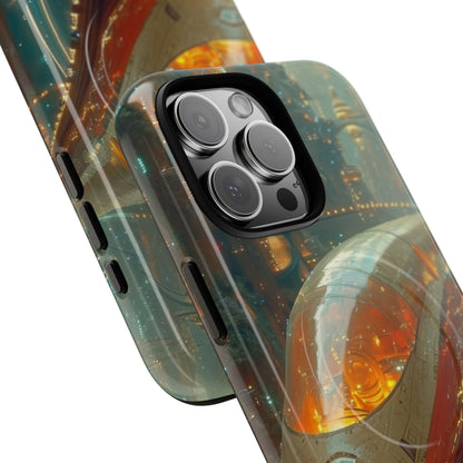 Futuristic Train Odyssey iPhone 16 - Tough+