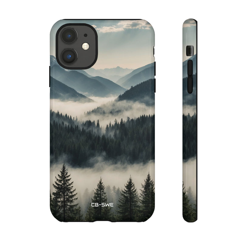 Misty Forest Embrace - iPhone Case