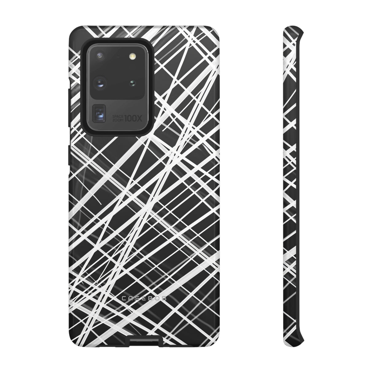 White Line Elegance - Protective Phone Case