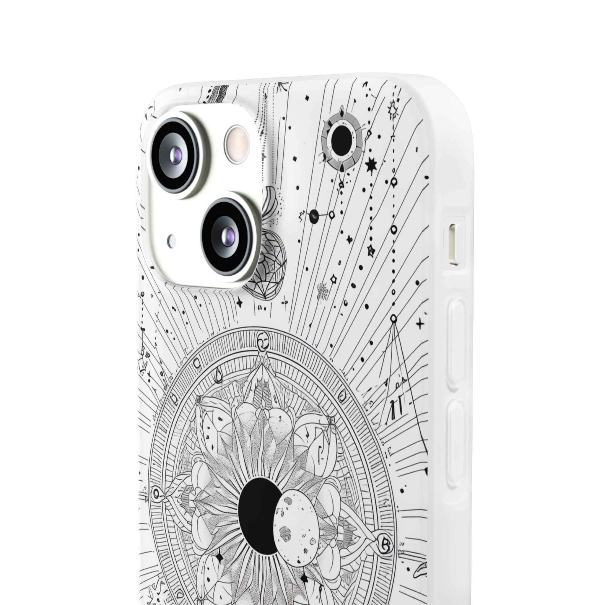 Celestial Mandala Mystique | Flexible Phone Case for iPhone