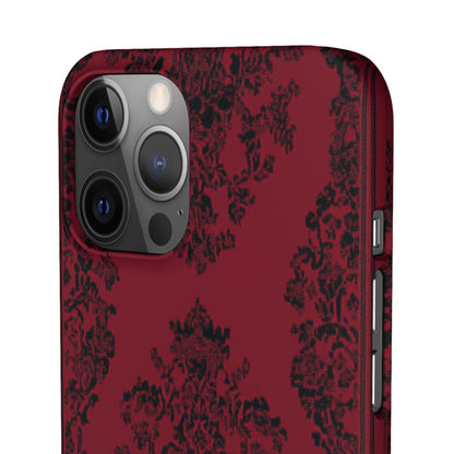 Gothic Crimson Elegance iPhone 12 - Schlanke Handyhülle